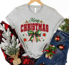 Load image into Gallery viewer, DTF0475 Merry Christmas Star Bow