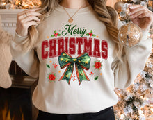 Load image into Gallery viewer, DTF0475 Merry Christmas Star Bow