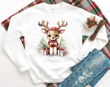Load image into Gallery viewer, DTF0384 Watercolor Christmas Reindeer