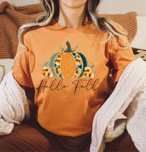 Load image into Gallery viewer, DTF0311- Hello Fall Glitter Pumpkin