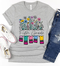 Load image into Gallery viewer, DTF0294- Floral Pencils Grades
