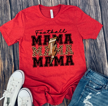 Load image into Gallery viewer, DTF0356 Football Mama Mama Mama Leopard