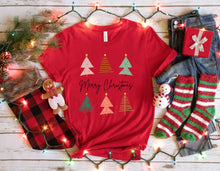 Load image into Gallery viewer, DTF0369 Merry Christmas Simplistic 6 Trees