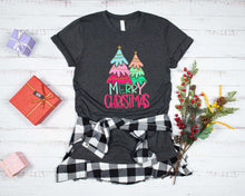 Load image into Gallery viewer, DTF0380 Merry Christmas Foil Trees
