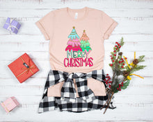 Load image into Gallery viewer, DTF0380 Merry Christmas Foil Trees