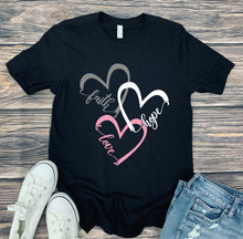 Load image into Gallery viewer, DTF0392 Faith Hope Love Hearts
