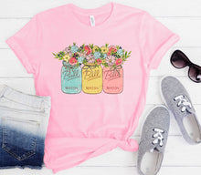Load image into Gallery viewer, DTF0268- Watercolor floral Ball mason jars