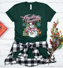 Load image into Gallery viewer, DTF0379 Frosty the Snowman W/ Sleeve Option