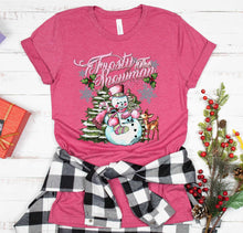 Load image into Gallery viewer, DTF0379 Frosty the Snowman W/ Sleeve Option