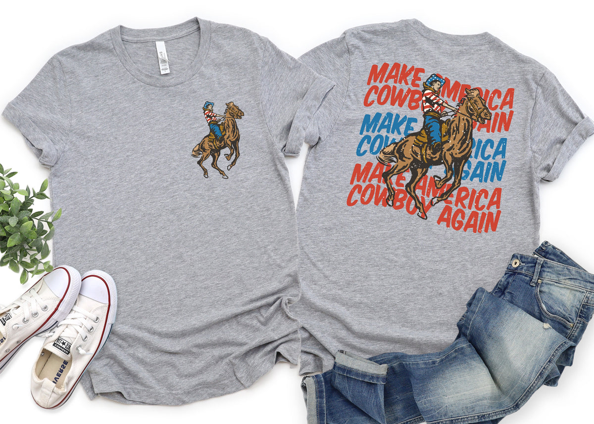 Make America Cowboy Again Unisex Sweatshirt choice of colors main image 0
