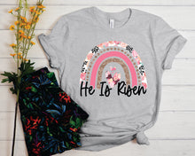 Load image into Gallery viewer, DTF0407  He is Risen Floral/Glitter Rainbow