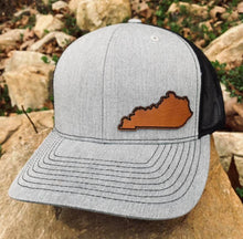 Load image into Gallery viewer, LHP0013 State Plain Leather Engraved Hat Patch Rawhide