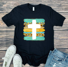 Load image into Gallery viewer, DTF0085- Brush Stroke Cross Sunflower