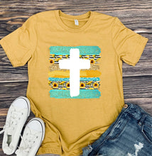 Load image into Gallery viewer, DTF0085- Brush Stroke Cross Sunflower