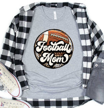 Load image into Gallery viewer, DTF0155- Football Mom Leopard Circle
