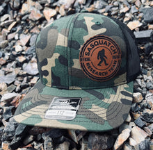 Load image into Gallery viewer, LHP0110 Sasquatch Research Team Leatherette Hat Patch 2.5x2.5