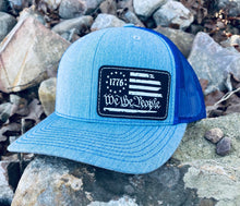 Load image into Gallery viewer, LHP0008 We the People Flag Leather Engraved Hat Patch 3"x2"