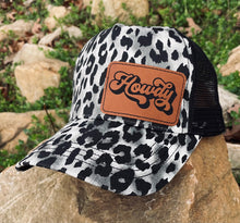 Load image into Gallery viewer, LHP0022 Howdy Leather Engraved Hat Patch 3x2