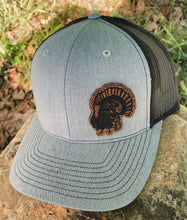 Load image into Gallery viewer, LHP0036 Turkey Cut Out Leather Engraved Hat Patch- 2x2.25