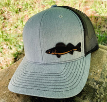Load image into Gallery viewer, LHP0040 Walleye Leather Engraved Hat Patch- 3x1