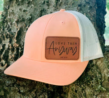 Load image into Gallery viewer, LHP0052 Love Them Anyway  Leather Engraved Hat Patch- 3x2