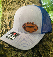 Load image into Gallery viewer, LHP0054 Game Day Football Leather Engraved Hat Patch- 2.75x