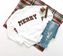 Load image into Gallery viewer, DTF0189 - Merry Plaid Green Outline
