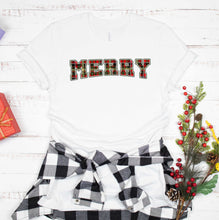 Load image into Gallery viewer, DTF0189 - Merry Plaid Green Outline