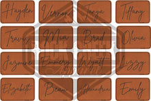 Load image into Gallery viewer, LHP0114 Name Script Font 1  3x2 Rawhide