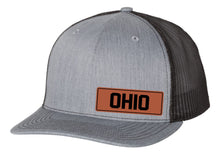 Load image into Gallery viewer, LHP0097 State Name Leatherette Hat Patch 2.75"x1"