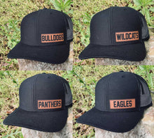Load image into Gallery viewer, LHP0034 Mascot Thin Leatherette Engraved Hat Patch 2.75”x1”