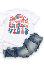 Load image into Gallery viewer, DTF0135-American Vibes with American flag smiley pocket option