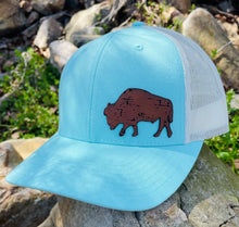 Load image into Gallery viewer, LHP0030 Distressed Buffalo Leather Engraved Hat Patch 2.5x1.7