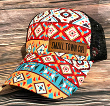 Load image into Gallery viewer, LHP0060 Small Town Girl 3x1 Leather Engraved Hat Patch