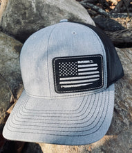 Load image into Gallery viewer, LHP0001 Distressed Flag Leather Engraved Hat Patch 3"x2"