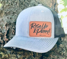 Load image into Gallery viewer, LHP0051 Rise up and pray  Leather Engraved Hat Patch- 3x2