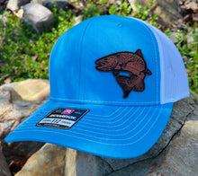 Load image into Gallery viewer, LHP0029 Trout Cut Out Leather Engraved Hat Patch 2.5x2.2