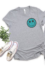 Load image into Gallery viewer, DTF0134-Patriotic Smiley-Peace Sign-Star  with Smiley pocket option