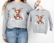 Load image into Gallery viewer, DTF0384 Watercolor Christmas Reindeer