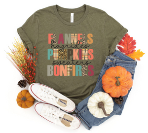 DTF0313- Flannels Pumpkins Bonfires