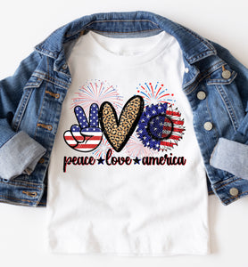 DTF0281- Peace Love America