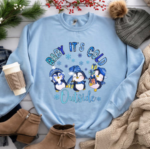 DTF0398 Baby It's Cold Outside Penguins
