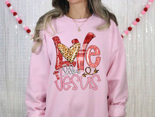 Load image into Gallery viewer, DTF0395 Love Me Like Jesus Leopard Plaid