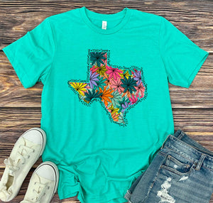 DTF0258- Floral State- Texas