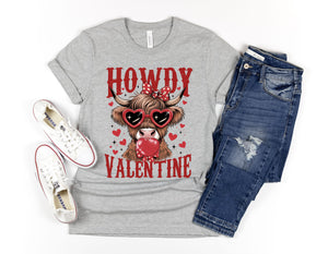 DTF0493 Howdy valentine highland cow