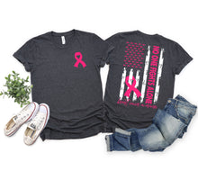 Load image into Gallery viewer, DTF0303 - No One Fights Alone Breast Cancer (with pocket option)