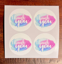 Load image into Gallery viewer, Thank You Watercolor (100) 2x2 stickers