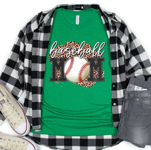 DTF0100- Baseball Mom Leopard