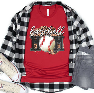 DTF0100- Baseball Mom Leopard