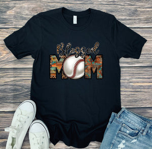 DTF0110- Blessed Baseball Mom Western